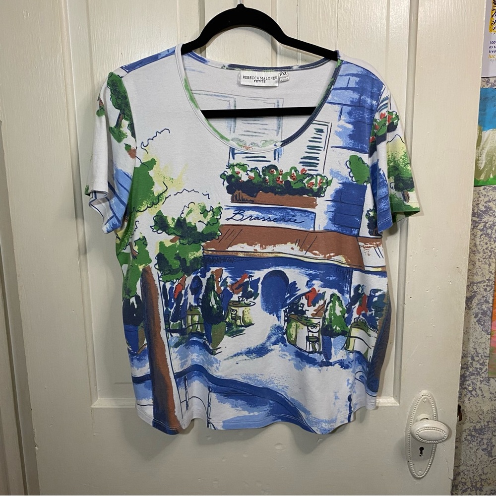 REBECCA MALONE | Rebecca Malone - Petite Colorful Graphic T-Shirt